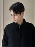 ジェントルショートダウンパーマニュアンスパーマビジネス黒髪