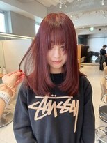 ガリカ 大名(Gallica)&nbsp;【森千晶】セミロングレイヤー/暖色系カラー/ピンクラベンダー