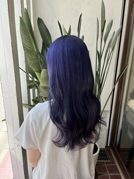 アン(Hair make un) 【ダブルカラー】ラベンダーブルー♪