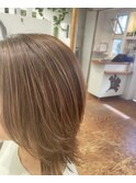 白髪ぼかしハイライト