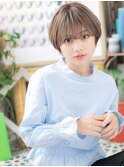大人可愛いハイトーンカラーマッシュショートc5志木20代30代40代