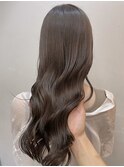 大人かわいい透明感カラー髪質改善グレージュ