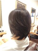 30代40代50代/レイヤーカット/ツヤ髪スタイル/黒髪スタイル