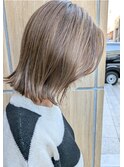 【照井style】大人ボブ顔周りレイヤー/白髪ぼかしハイライト