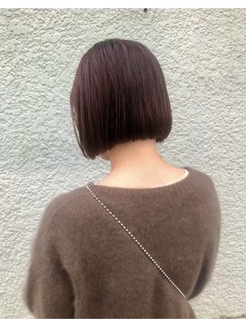 ヘアードレッシングショップ サロ(Hair Dressing Shop Salo) ミニボブ×ピンクブラウン#30代#40代#50代