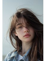 ラナ 新宿(lana)&nbsp;こなれミディアム/顔まわり/シースルーバング【lana hair 新宿】