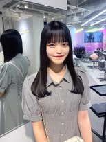 ユーフォリア 渋谷グランデ(Euphoria SHIBUYA GRANDE)&nbsp;黒髪ロング 重め前髪 ぱっつん前髪 艶髪