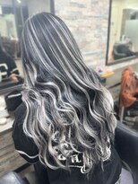 オズ 梅田店(OZ)&nbsp;エクステで作るハイライト/エクステ60枚/シルバー