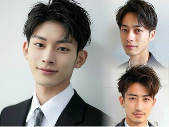 ラナ 新宿(lana)の写真/当日予約OK！お仕事帰りにも！[新宿駅/新宿駅南口/レイヤーカット/韓国ヘア/ブリーチカラー/カラー/Men’s]