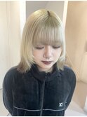 ◎ブロンドハイトーンカラーデザインカラーアンブレラカラー金髪