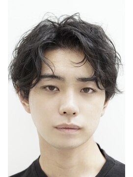 ゼンコー アオヤマ(ZENKO Aoyama) 黒髪×アップバング×ニュアンスパーマ[表参道/青山/渋谷]