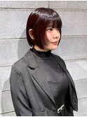 レッドブラウン×レイヤーボブ