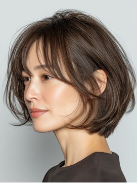 ビフィーノ リルネ(Bifino Rilune) クラゲヘアー/小顔/ココアベージュ/オリーブグレー/川西