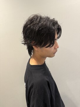 ニュアンスウルフ/ワンカールパーマ/20代/知立/三河