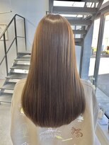 ヘアー アイス 御器所本店(HAIR ICI)&nbsp;美髪ストレート×髪質改善◎艶髪ロングショコラブラウン