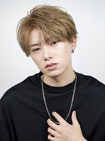 エイド 本店(aid)&nbsp;ショートコンマバングミルクティーベージュ刈り上げツーブロック