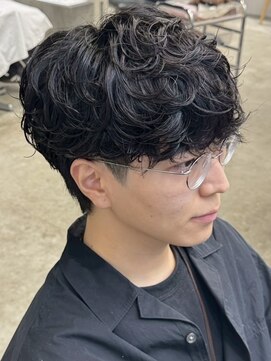 フィフス 渋谷(fifth) 渋谷波巻きツイストスパイラルシャドウルーズパーマツーブロック