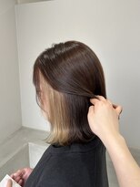 ビーリアン(B-LIEN)&nbsp;#真菅美容室#BLIEN[ミルクティーベージュインナーカラー]