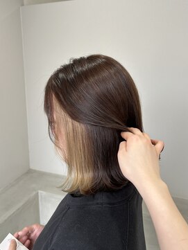 ビーリアン(B-LIEN) #真菅美容室#BLIEN[ミルクティーベージュインナーカラー]