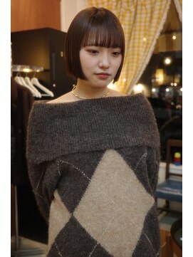 チャプター 問屋町(chapter) 髪質改善パツっとボブミニボブ透明感ケアカラー韓国ヘア岡山