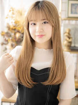 カバーヘア ブリス 志木南口駅前店(COVER HAIR bliss) ストレートロング/ブロンド/ブリーチ/ハイトーン/ダブルカラーg