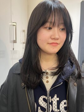 シール 梅田(CIRR) 小顔見せ顔まわりレイヤーミディ