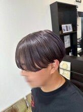 ヘアーワークス ボナ(HAIR WORKS bona.)&nbsp;メンズカラー　ミディアム　マッシュ