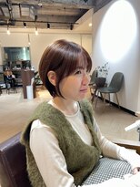 ラボヌールヘアーレーヴ 池袋店(La Bonheur hair reve)&nbsp;【池田】丸みショート/高発色カラー/ショコラブラウン