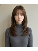 透明感カラーナチュラルハッシュレイヤー