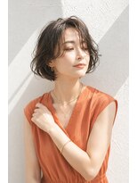 アッシュ 学芸大学店(Ash)&nbsp;ショートボブ/大人女性/グレージュ/白髪ぼかし/脱白髪染め