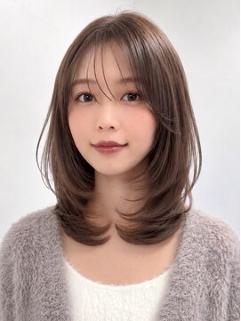 アビー(ABBEY3) ミディアムレイヤーカットハッシュカットシャギーカット髪質改善