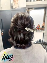 ラグズ 茅ヶ崎(LAGUZ) 【ヘアセット】上品ハーフアップ×華やかヘアアクセのヘアセット