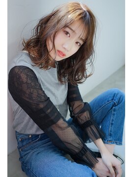 ヴィークス ヘア(vicus hair) ひし形/透明感☆「セピアベージュ×ラフウェーブ」by 田渕 英和