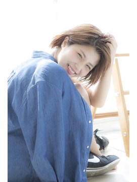 シアン 日暮里店(Cyan) 【Cyan】大人可愛い♪フェザーショートボブ