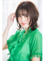 ヴァンクシー バイ ルナ(VANKCY by Luna)&nbsp;毛先パーマ 伸ばしかけ 楽 大人ボブ 向ヶ丘遊園 ことりベージュ