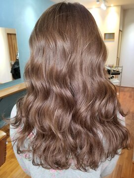 ヘアーリゾート マハナ(HAIR RESORT MAHANA) 【hair resort MAHANA平岩】ミディアム×ハイトーンベージュ