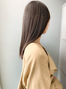 ヌード(nude) nude仲井【ブリーチなし】【チャコールグレージュ】ミディアム