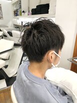 ヘッズ 本八幡店(HEADS)&nbsp;かき上げヘア　ニュアンスマッシュ　サイドパート　韓国マッシュ