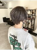 シルバーグレー×ハンサムショート