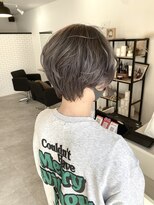 リベルテ 岡崎店(Liberte) シルバーグレー×ハンサムショート