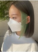 韓国風ミントグリーンイヤリングカラー