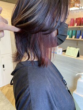 トゥーリ 藤崎店(tuuli) 高畠弘輝、インナーカラー、ラベンダー