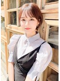 大人可愛い30代40代50代◎大人ナチュラルレイヤーショートボブ