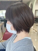 ヘアークリアー 春日部&nbsp;大人可愛い前下がりショートボブ/襟足スッキリ◎/30代40代50代