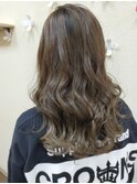 30代40代50代レイヤーロングイメチェンカーキベージュ