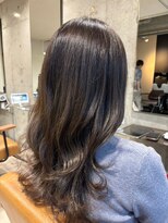 ヘアーアンドメイク ファット(Hair&Make PHAT)&nbsp;地毛風カラー透明感ダークグレージュゆるふわ韓国ロングヘア