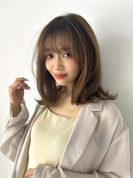 タヤ 東急百貨店吉祥寺店(TAYA) 大人かわいいフェザーバング愛されミディベージュ