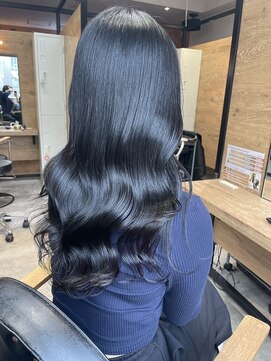 ラックスビーギャラリー なんば駅前店(LUXBE GALLERY) 黒髪/グレージュ/ミルクティーベージュ/髪質改善【難波】