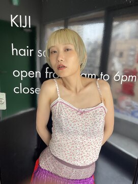 キジ(KIJI) ★ミルクティー×ライムグリーン★