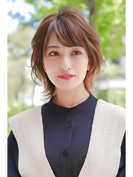 ギークス(GEEKS) 【GEEKS渋谷】くびれボブ/春カラー/ライトベージュ/ブリーチなし